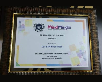 THE EDUPRENEUR OF THE YEAR AWARD – THE CHAIRMAN MR. VASA SRINIVASA RAO