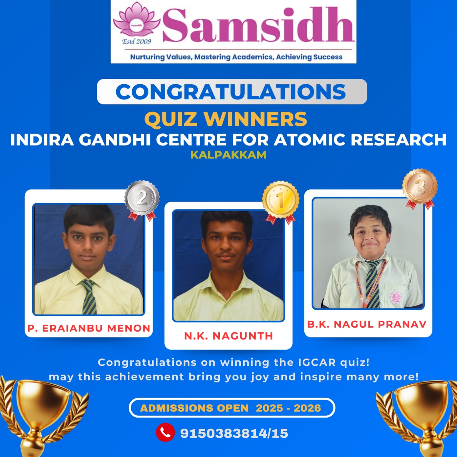 Quiz Winners