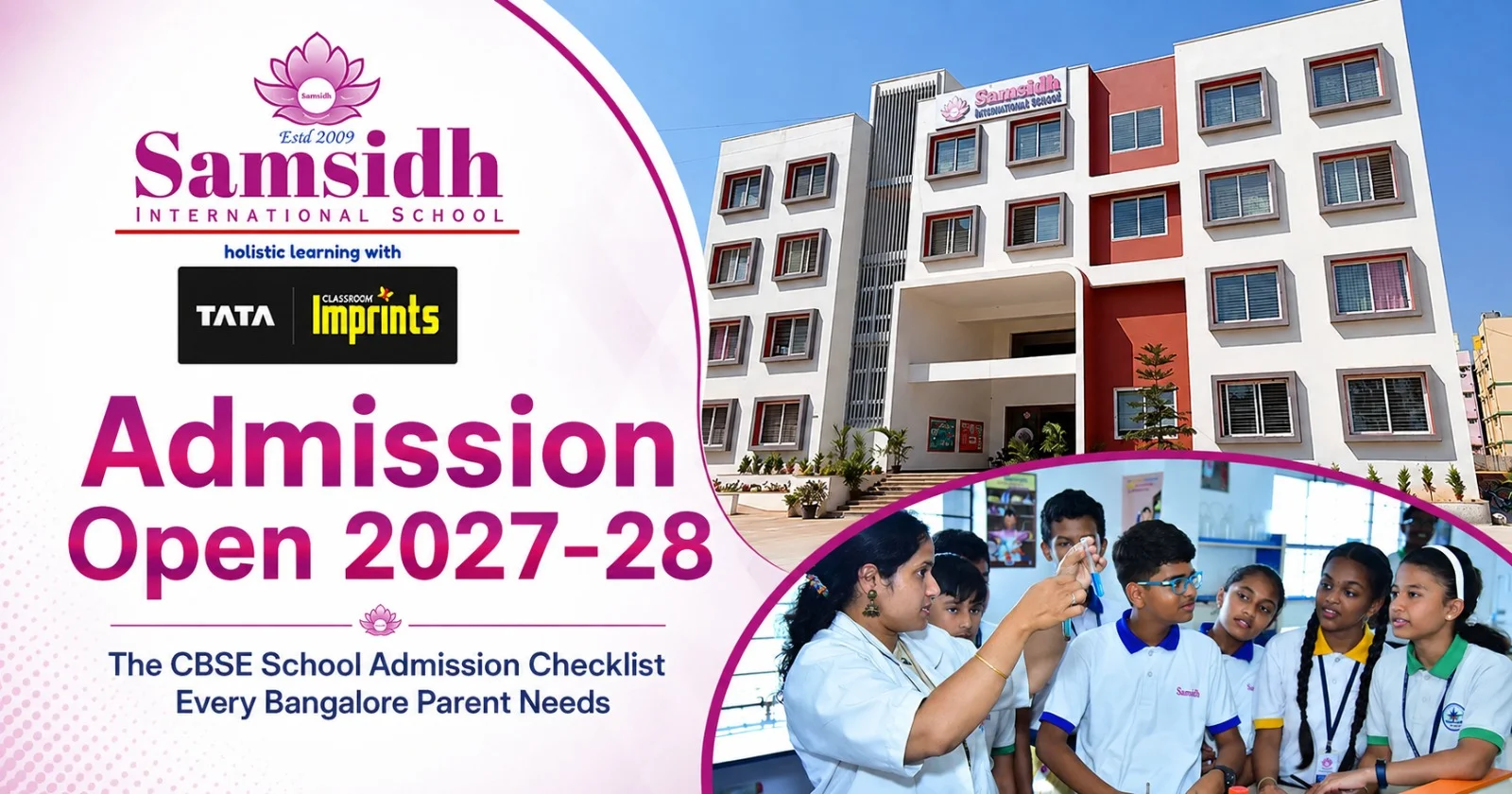 Admission Open 2027-28 The CBSE School Admission Checklist Every Bangalore Parent Needs